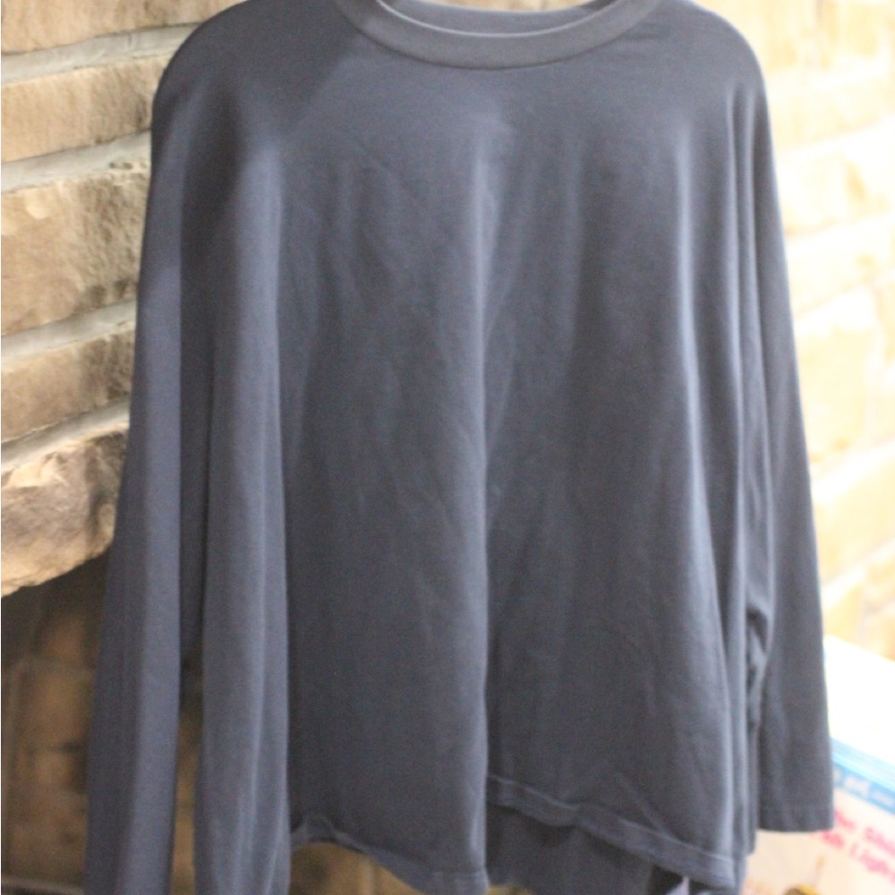 Maya Long Sleeve Tee - Dark Gray